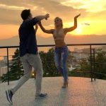 AMAZING SALSA Dance With Most Beautiful Sunset View!